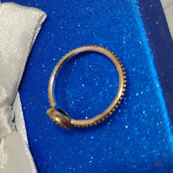 Authentic Pandora 925 Sterling Silver CZ Sparkly Ring Sz.54=7 - Picture 5 of 10